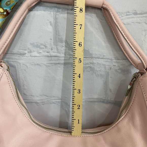 NWOT Baby Pink Leather Hobo - Picture 3 of 11